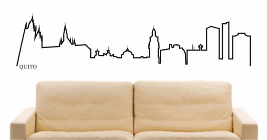 WANDTATTOO e607 Skyline Stadt - Quito (Ecuador) Design 4