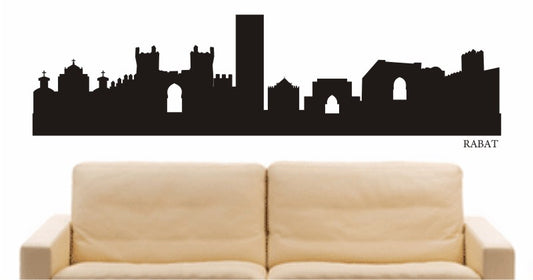 WANDTATTOO e608 Skyline Stadt - Rabat (Marokko) Design 1