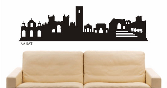 WANDTATTOO e608 Skyline Stadt - Rabat (Marokko) Design 2