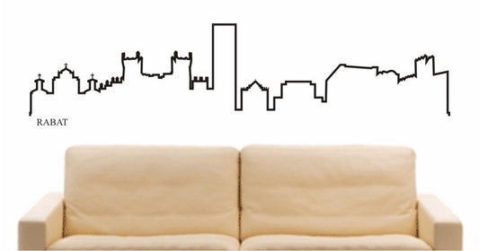 WANDTATTOO e608 Skyline Stadt - Rabat (Marokko) Design 4