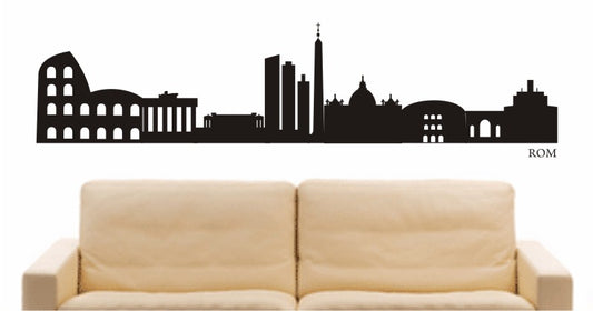 WANDTATTOO e611 Skyline Stadt - Rom ( Italien) Design 1