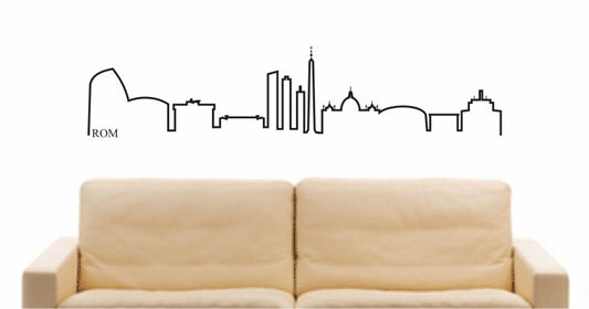 WANDTATTOO e611 Skyline Stadt - Rom ( Italien) Design 4