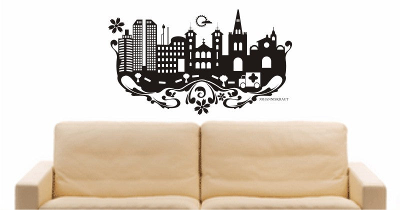 WANDTATTOO e625 Skyline Stadt - St. John’s (Neufundland) Design 3