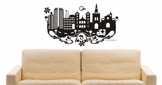 WANDTATTOO e625 Skyline Stadt - St. John’s (Neufundland) Design 3