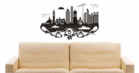 WANDTATTOO e626 Skyline Stadt - St. George’s (Grenada)Design 3