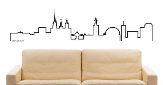 WANDTATTOO e627 Skyline Stadt - Stockholm (Schweden) Design 4