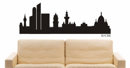 WANDTATTOO e628 Skyline Stadt - Sucre (Venezuela) Design 1