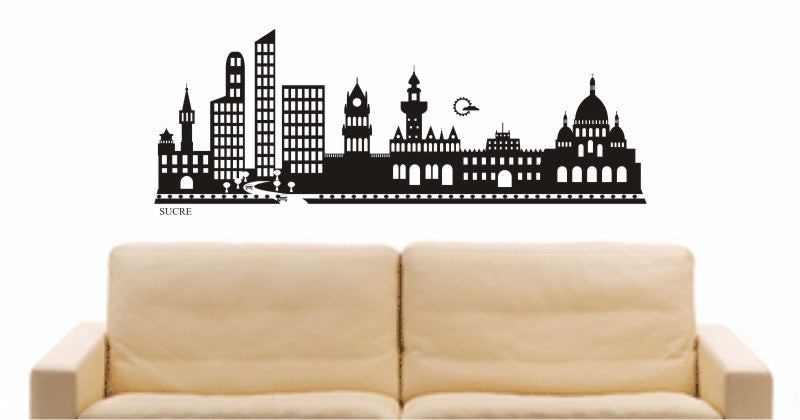WANDTATTOO e628 Skyline Stadt - Sucre (Venezuela) Design 2