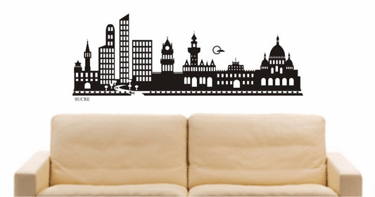 WANDTATTOO e628 Skyline Stadt - Sucre (Venezuela) Design 2