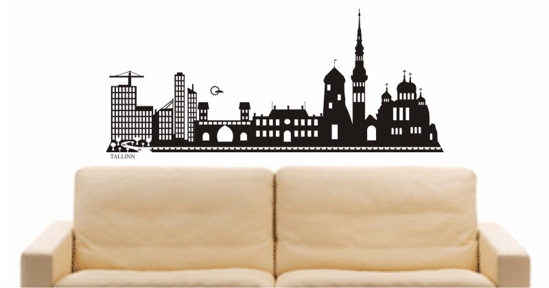 WANDTATTOO e631 Skyline Stadt - Tallinn (Estland) Design 2