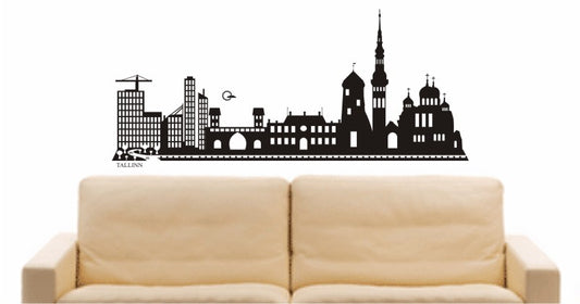 WANDTATTOO e631 Skyline Stadt - Tallinn (Estland) Design 2
