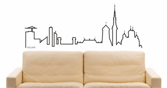 WANDTATTOO e631 Skyline Stadt - Tallinn (Estland) Design 4