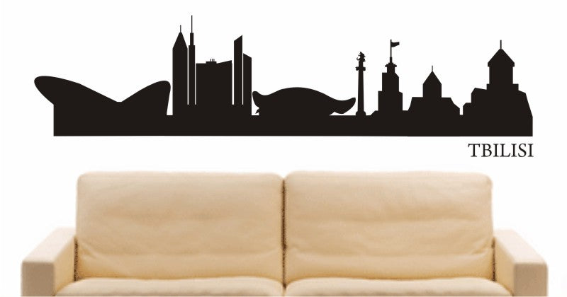 WANDTATTOO e632 Skyline Stadt - Tiflis (Georgien) Design 1
