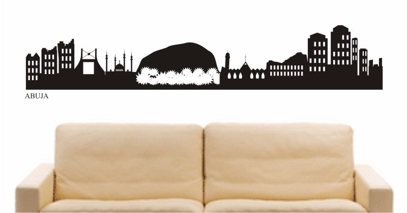 WANDTATTOO e637 Skyline Stadt - Abuja ( Nigeria) Design 2