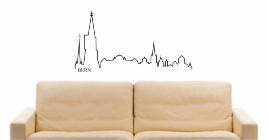 WANDTATTOO e645 Skyline Stadt - Bern ( Schweiz) Design 4