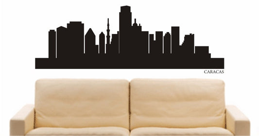 WANDTATTOO e649 Skyline Stadt - Caracas (Venezuela) Design 1
