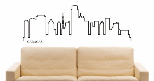 WANDTATTOO e649 Skyline Stadt - Caracas (Venezuela) Design 4