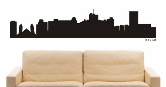 WANDTATTOO e652 Skyline Stadt - Dakar (Senegal) Design 1