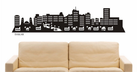 WANDTATTOO e652 Skyline Stadt - Dakar (Senegal) Design 2