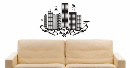 WANDTATTOO e652 Skyline Stadt - Dakar (Senegal) Design 3