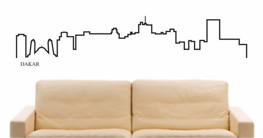 WANDTATTOO e652 Skyline Stadt - Dakar (Senegal) Design 4