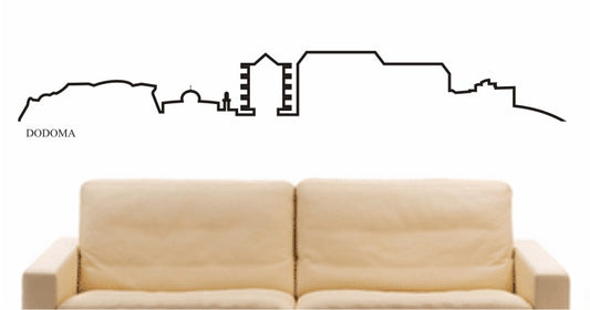 WANDTATTOO e655 Skyline Stadt - Dodoma (Tanzania) Design 4