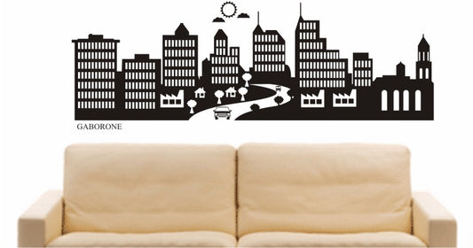 WANDTATTOO e660 Skyline Stadt - gaborone (Botswana) Design 2