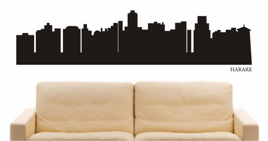 WANDTATTOO e663 Skyline Stadt - Harare (Staat) Design 1