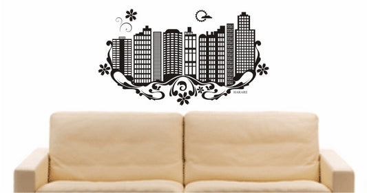 WANDTATTOO e663 Skyline Stadt - Harare (Staat) Design 3