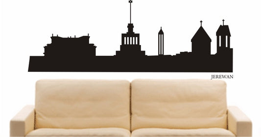 WANDTATTOO e664 Skyline Stadt - Jerewan (Armenien) Design 1