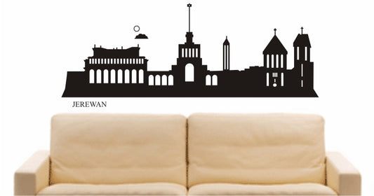 WANDTATTOO e664 Skyline Stadt - Jerewan (Armenien) Design 2