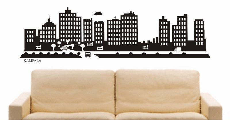 WANDTATTOO e667 Skyline Stadt - Kampala (Kampala) Design 2