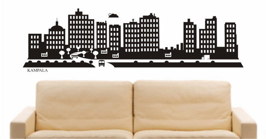 WANDTATTOO e667 Skyline Stadt - Kampala (Kampala) Design 2
