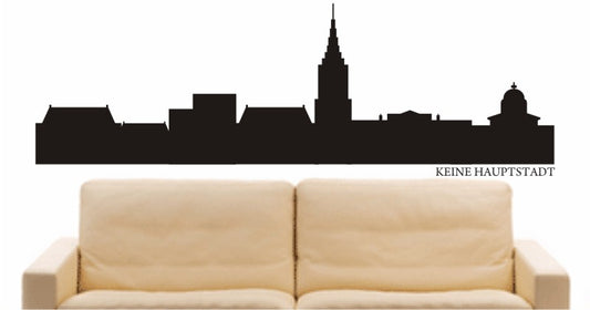 WANDTATTOO e669 Skyline Stadt - keine hauptstadt Design 1