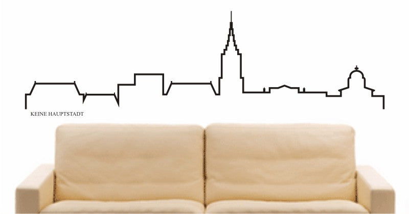 WANDTATTOO e669 Skyline Stadt - keine hauptstadt Design 4