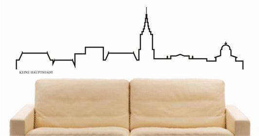 WANDTATTOO e669 Skyline Stadt - keine hauptstadt Design 4