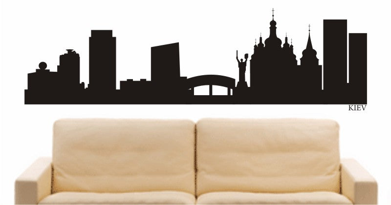 WANDTATTOO e671 Skyline Stadt - kiev (Ukraina) Design 1