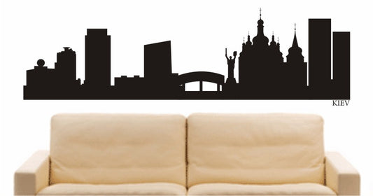 WANDTATTOO e671 Skyline Stadt - kiev (Ukraina) Design 1