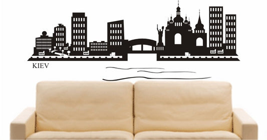 WANDTATTOO e671 Skyline Stadt - kiev (Ukraina) Design 2
