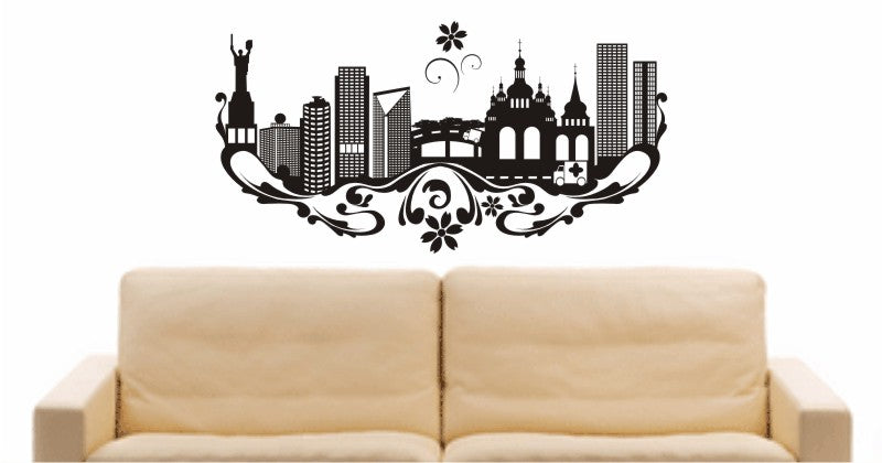 WANDTATTOO e671 Skyline Stadt - kiev (Ukraina) Design 3