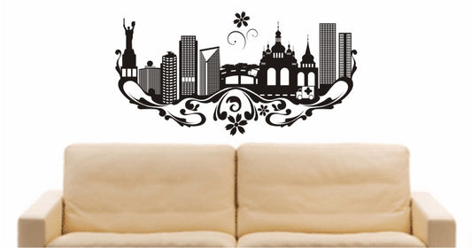 WANDTATTOO e671 Skyline Stadt - kiev (Ukraina) Design 3