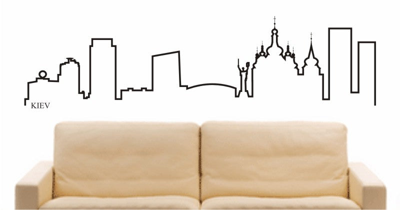WANDTATTOO e671 Skyline Stadt - kiev (Ukraina) Design 4