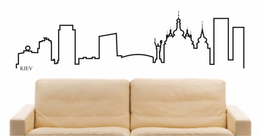 WANDTATTOO e671 Skyline Stadt - kiev (Ukraina) Design 4