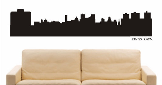 WANDTATTOO e672 Skyline Stadt - Kingstown (St. Vincent und die Grenadinen) Design 1