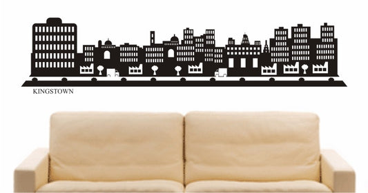 WANDTATTOO e672 Skyline Stadt - Kingstown (St. Vincent und die Grenadinen) Design 2