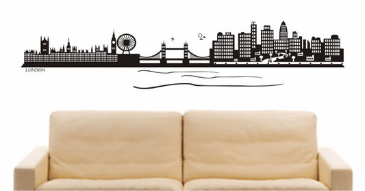 WANDTATTOO e676 Skyline Stadt - London ( England) Design 2