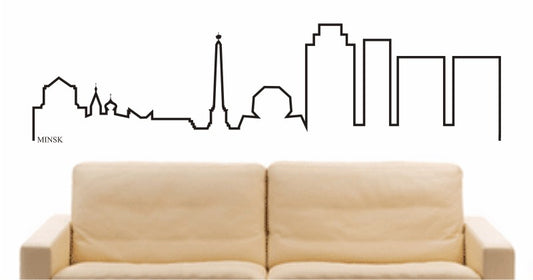 WANDTATTOO e680 Skyline Stadt - Minsk (Weißrussland) Design 4