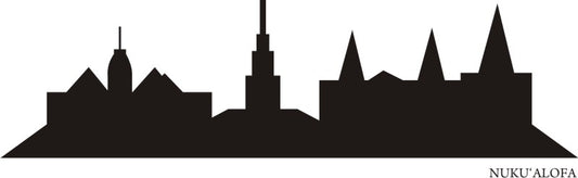 WANDTATTOO e684 Skyline Stadt - Nuku?alofa (Tonga) Design 1