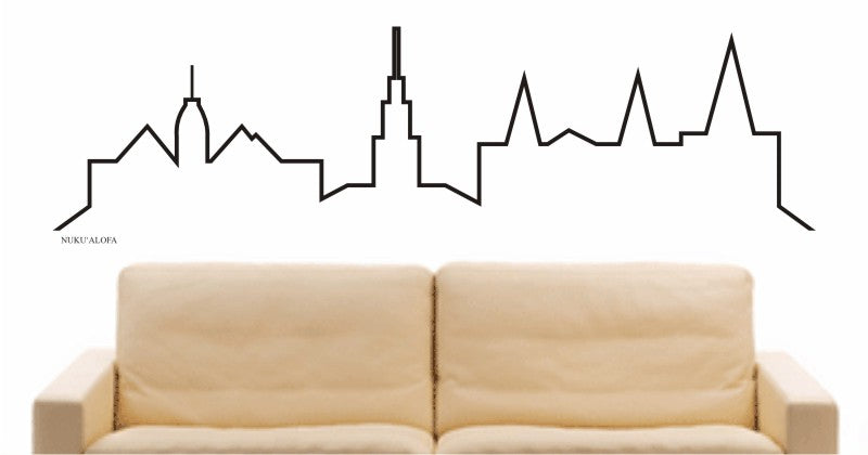 WANDTATTOO e684 Skyline Stadt - Nuku?alofa (Tonga) Design 4