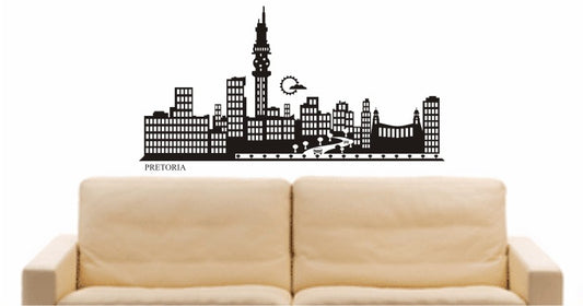 WANDTATTOO e689 Skyline Stadt - Pretoria (South Africa) Design 2